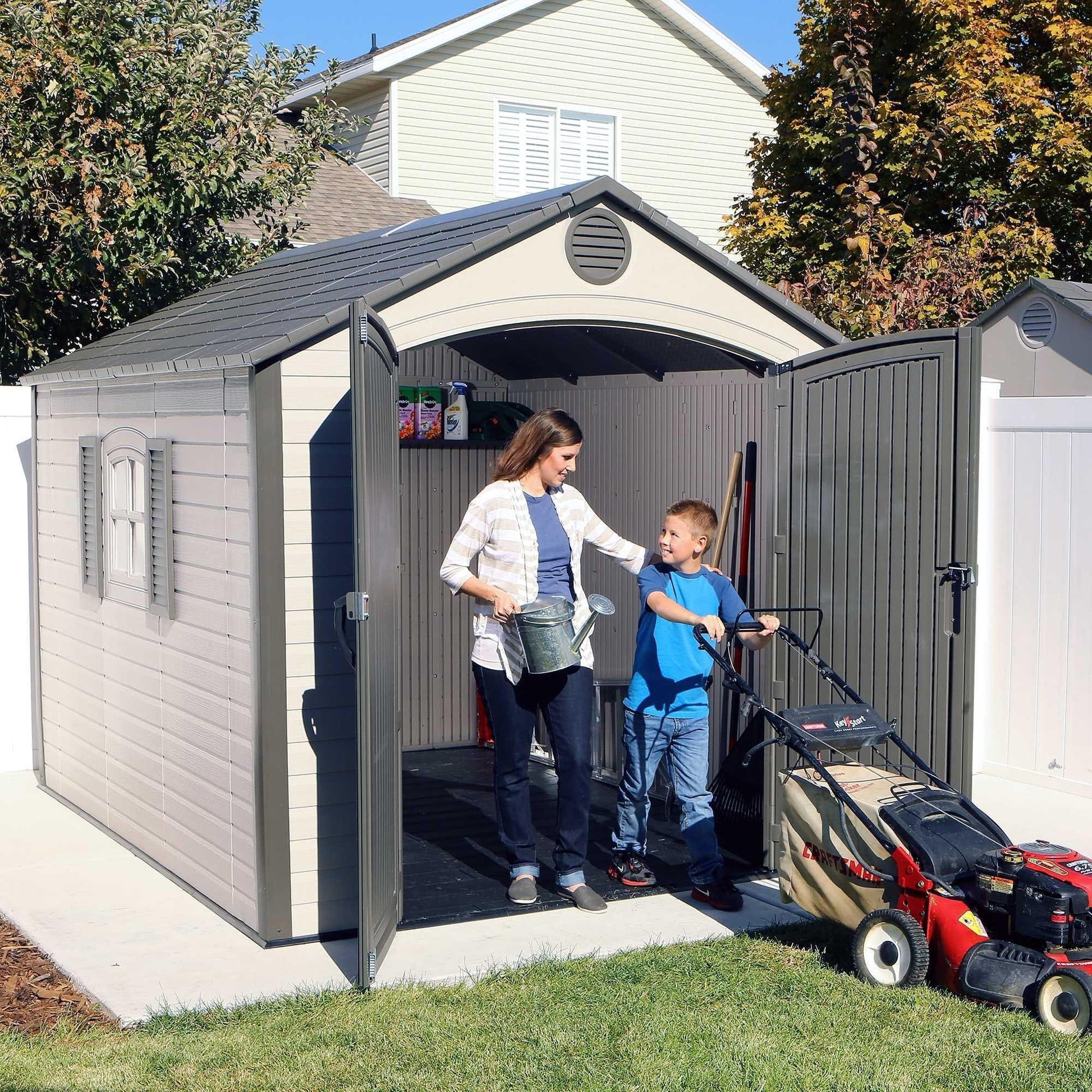 Lifetime 8 Ft. X 10 Ft. Outdoor Storage Shed - 60056 - Backyard Provider