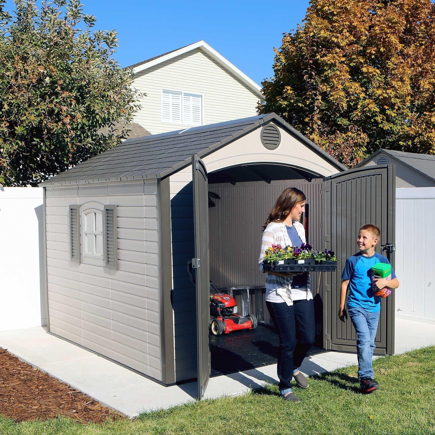 Lifetime 8 Ft. X 10 Ft. Outdoor Storage Shed - 60056 - Backyard Provider