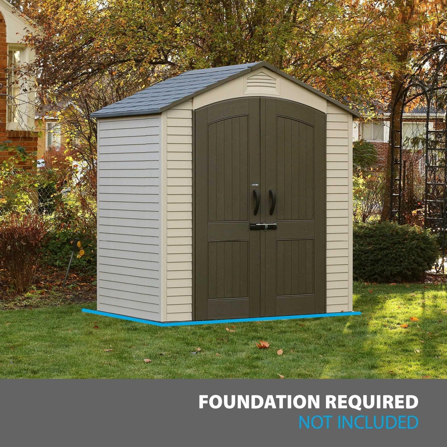 Lifetime 7 Ft. X 4.5 Ft. Outdoor Storage Shed - 60057 - Backyard Provider