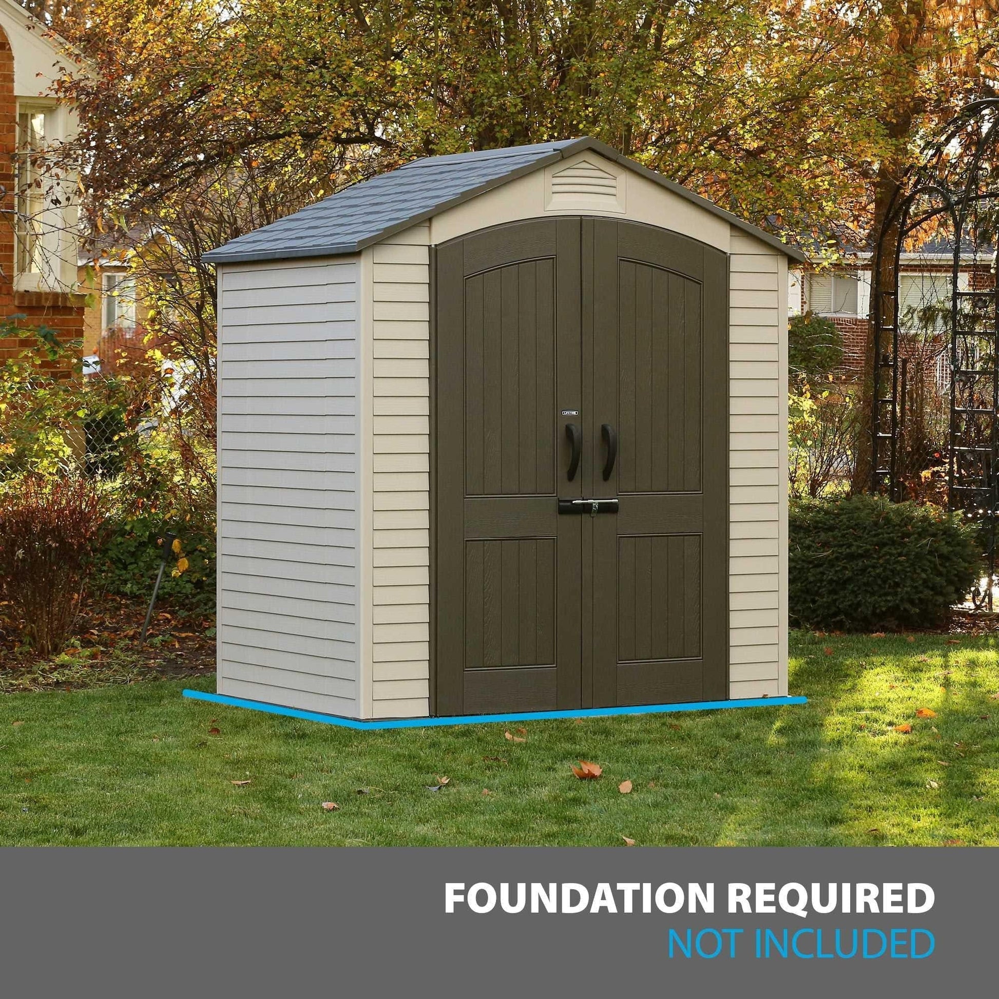 Lifetime 7 Ft. X 4.5 Ft. Outdoor Storage Shed - 60057 - Backyard Provider