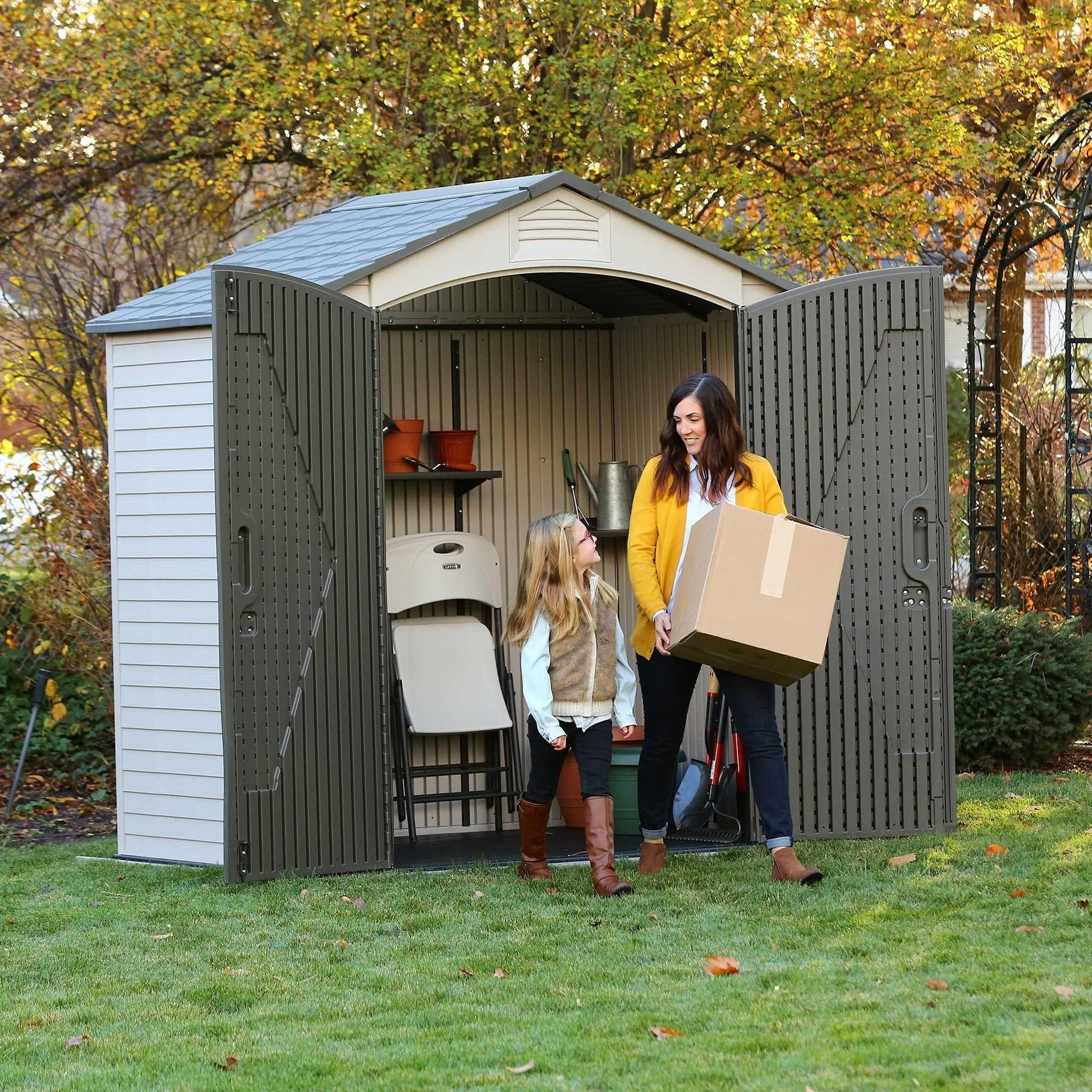 Lifetime 7 Ft. X 4.5 Ft. Outdoor Storage Shed - 60057 - Backyard Provider