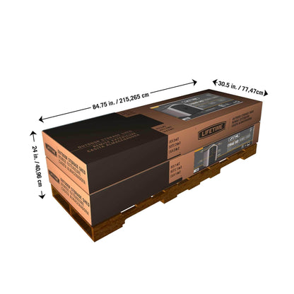 Lifetime 7 Ft. X 4.5 Ft. Outdoor Storage Shed - 60057 - Backyard Provider