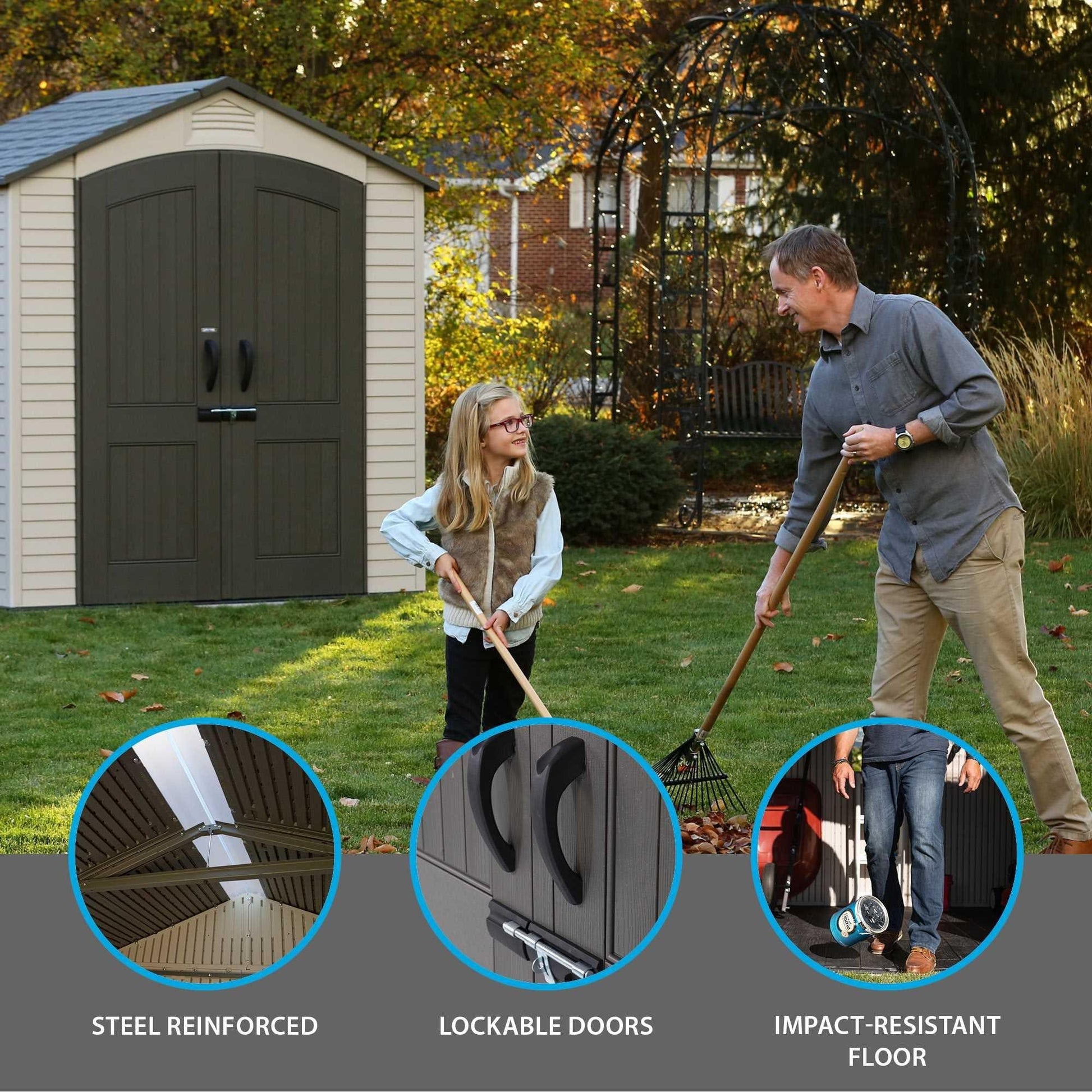 Lifetime 7 Ft. X 4.5 Ft. Outdoor Storage Shed - 60057 - Backyard Provider