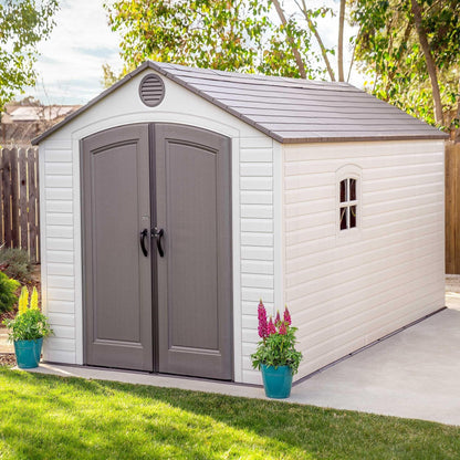 Lifetime 8 Ft. X 15 Ft. Outdoor Storage Shed - 60075 - Backyard Provider