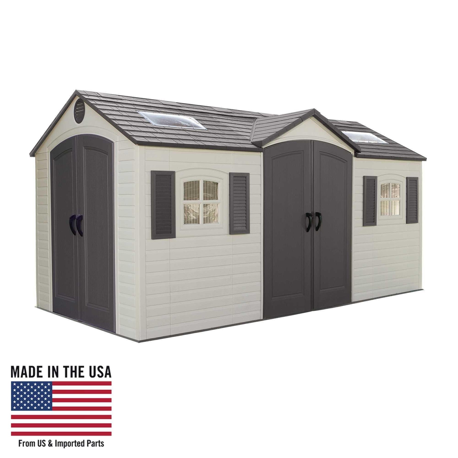 Lifetime 15 Ft. X 8 Ft. Outdoor Storage Shed - 60079 - Backyard Provider