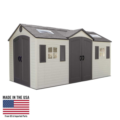 Lifetime 15 Ft. X 8 Ft. Outdoor Storage Shed - 60079 - Backyard Provider