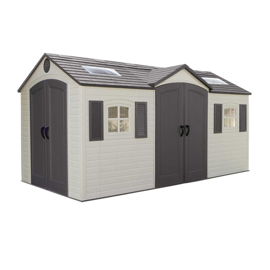 Lifetime 15 Ft. X 8 Ft. Outdoor Storage Shed - 60079 - Backyard Provider