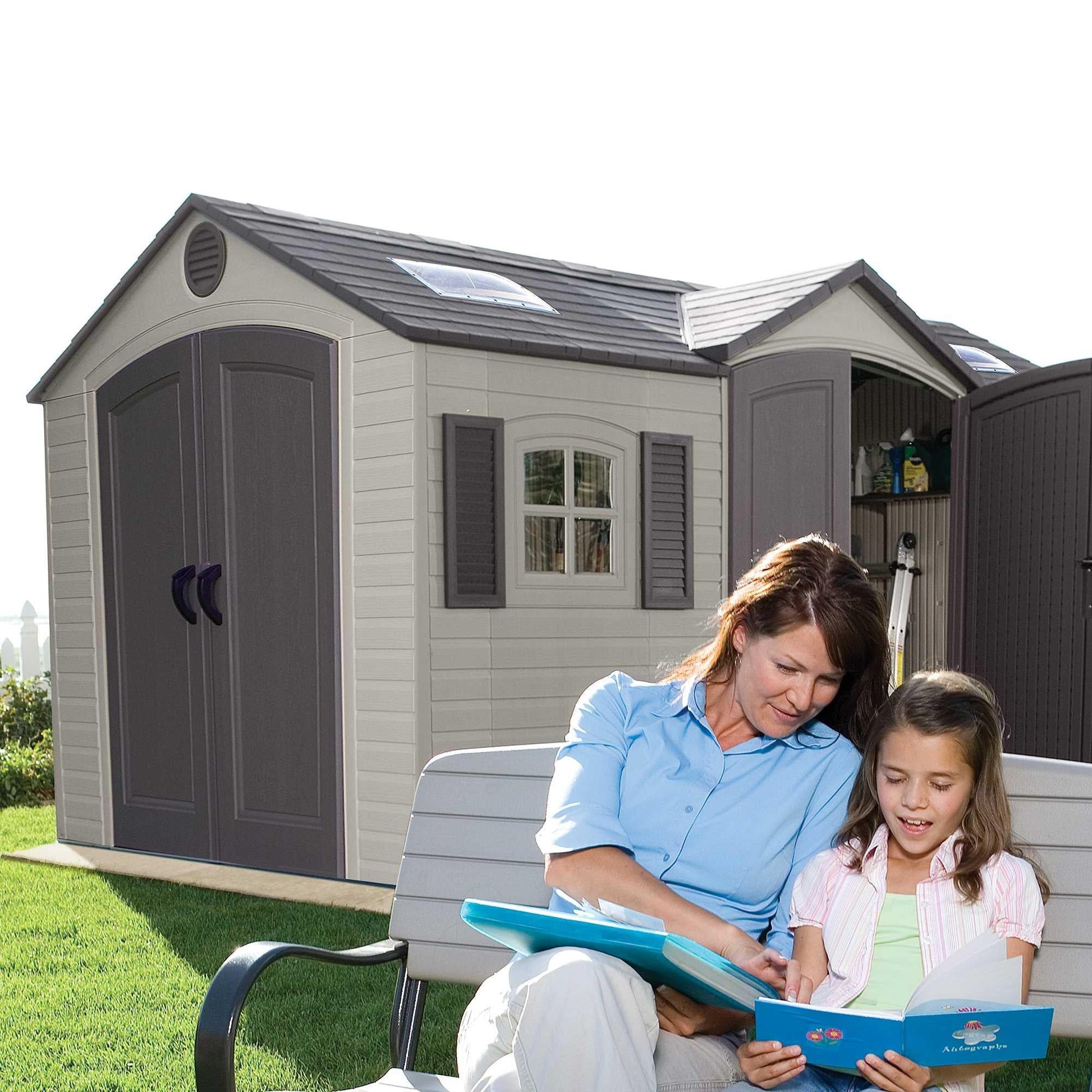 Lifetime 15 Ft. X 8 Ft. Outdoor Storage Shed - 60079 - Backyard Provider