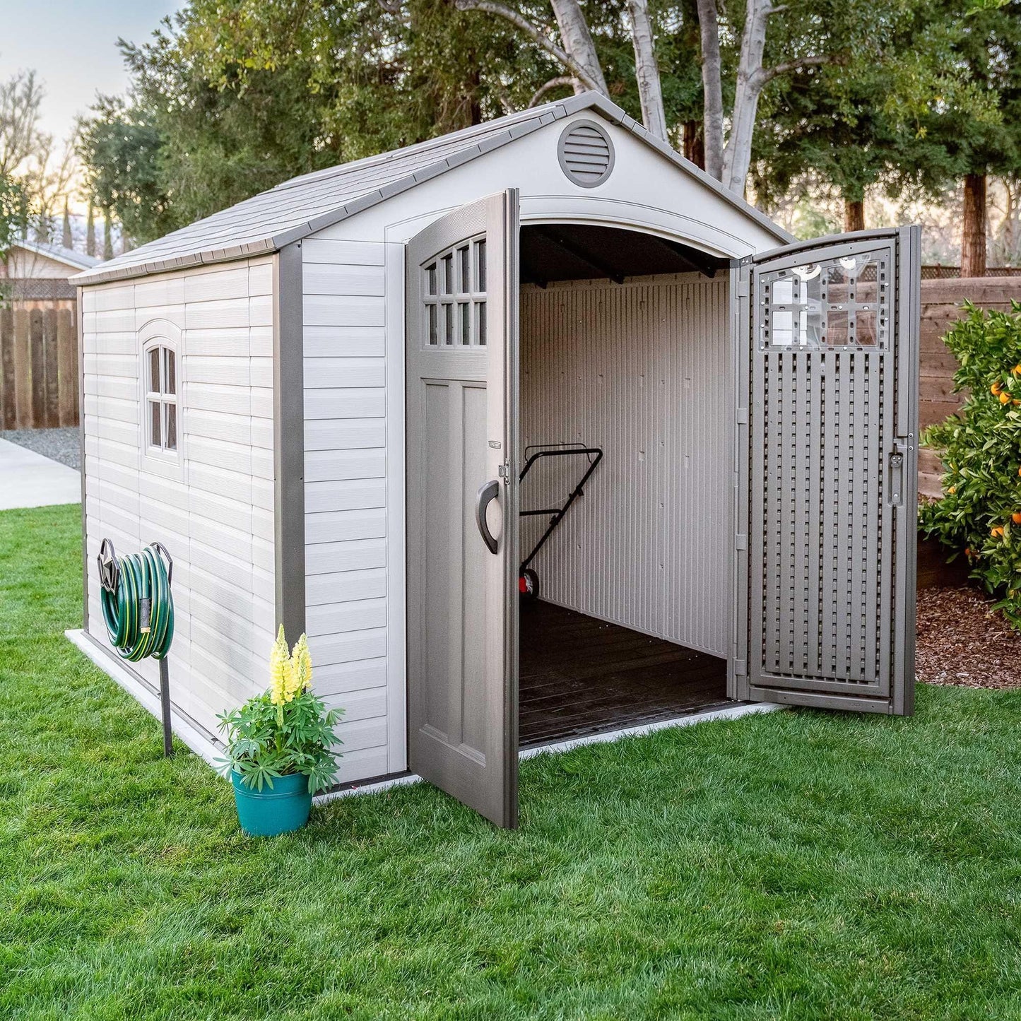Lifetime 8 Ft. X 10 Ft. Outdoor Storage Shed - 60117 - Backyard Provider
