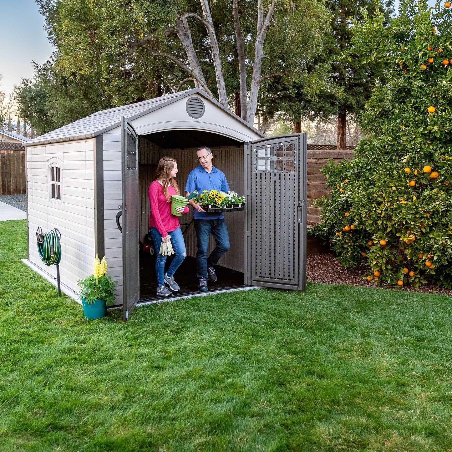 Lifetime 8 Ft. X 10 Ft. Outdoor Storage Shed - 60117 - Backyard Provider