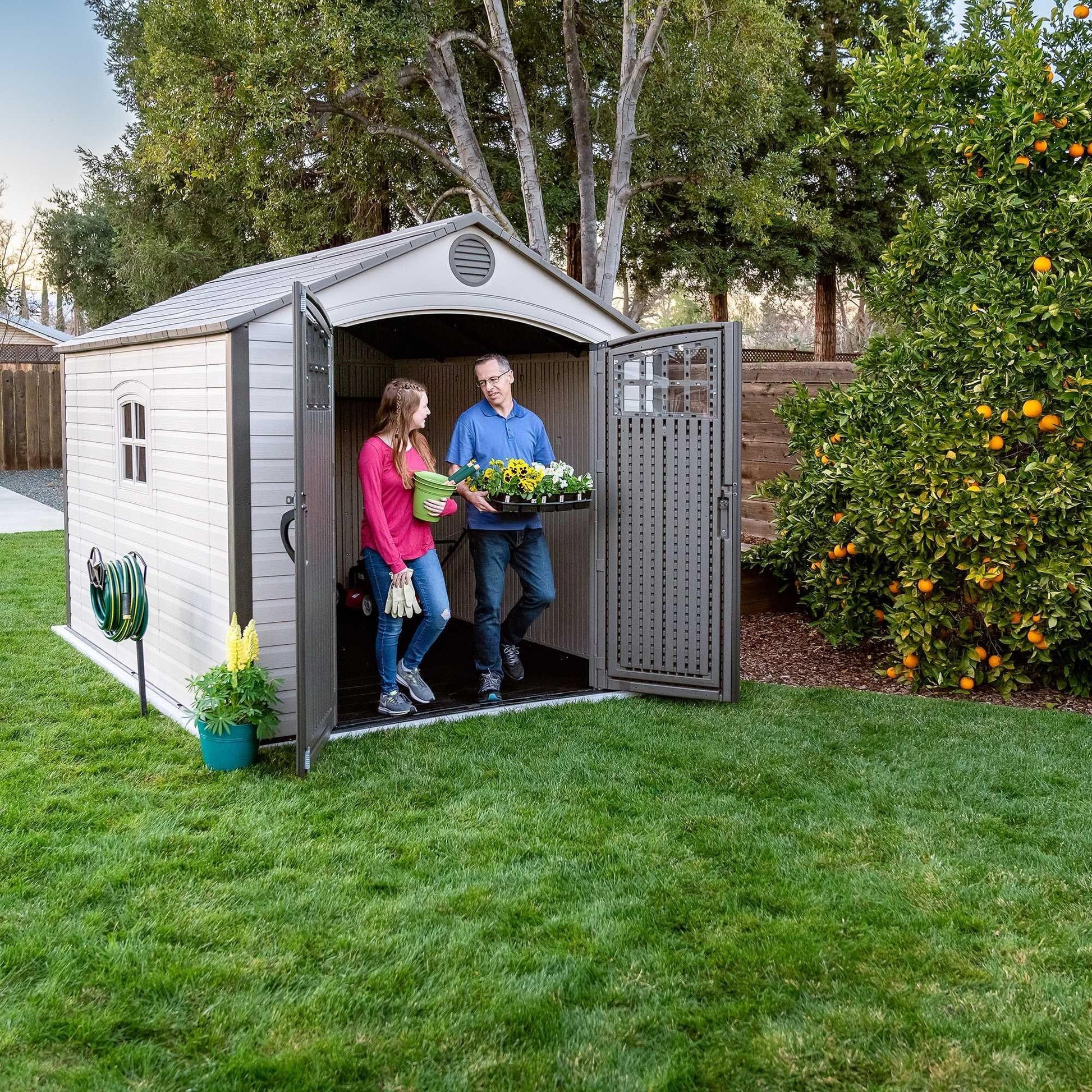 Lifetime 8 Ft. X 10 Ft. Outdoor Storage Shed - 60117 - Backyard Provider