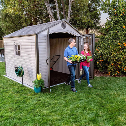 Lifetime 8 Ft. X 10 Ft. Outdoor Storage Shed - 60117 - Backyard Provider