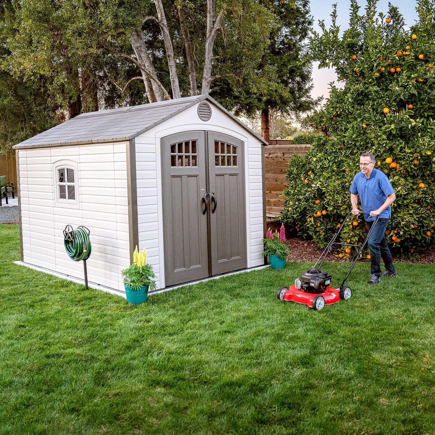 Lifetime 8 Ft. X 10 Ft. Outdoor Storage Shed - 60117 - Backyard Provider