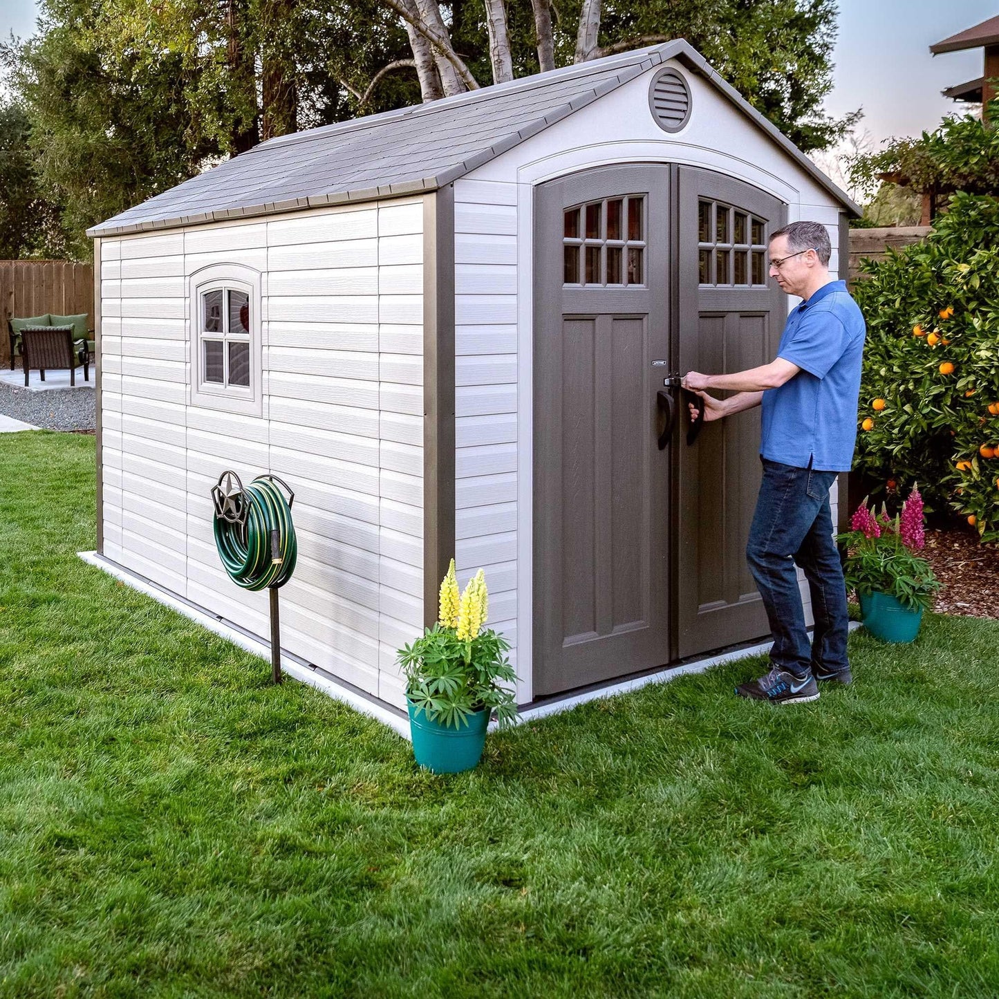 Lifetime 8 Ft. X 10 Ft. Outdoor Storage Shed - 60117 - Backyard Provider