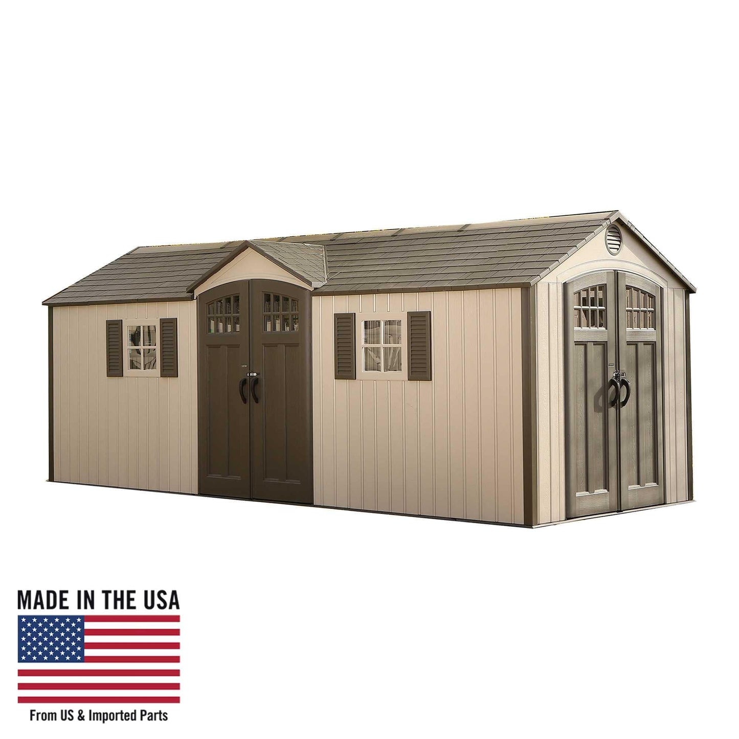 Lifetime 20 Ft. X 8 Ft. Outdoor Storage Shed - 60127 - Backyard Provider