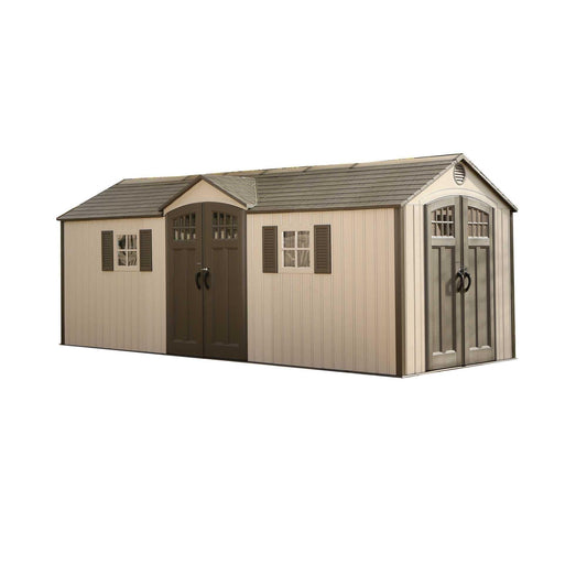 Lifetime 20 Ft. X 8 Ft. Outdoor Storage Shed - 60127 - Backyard Provider