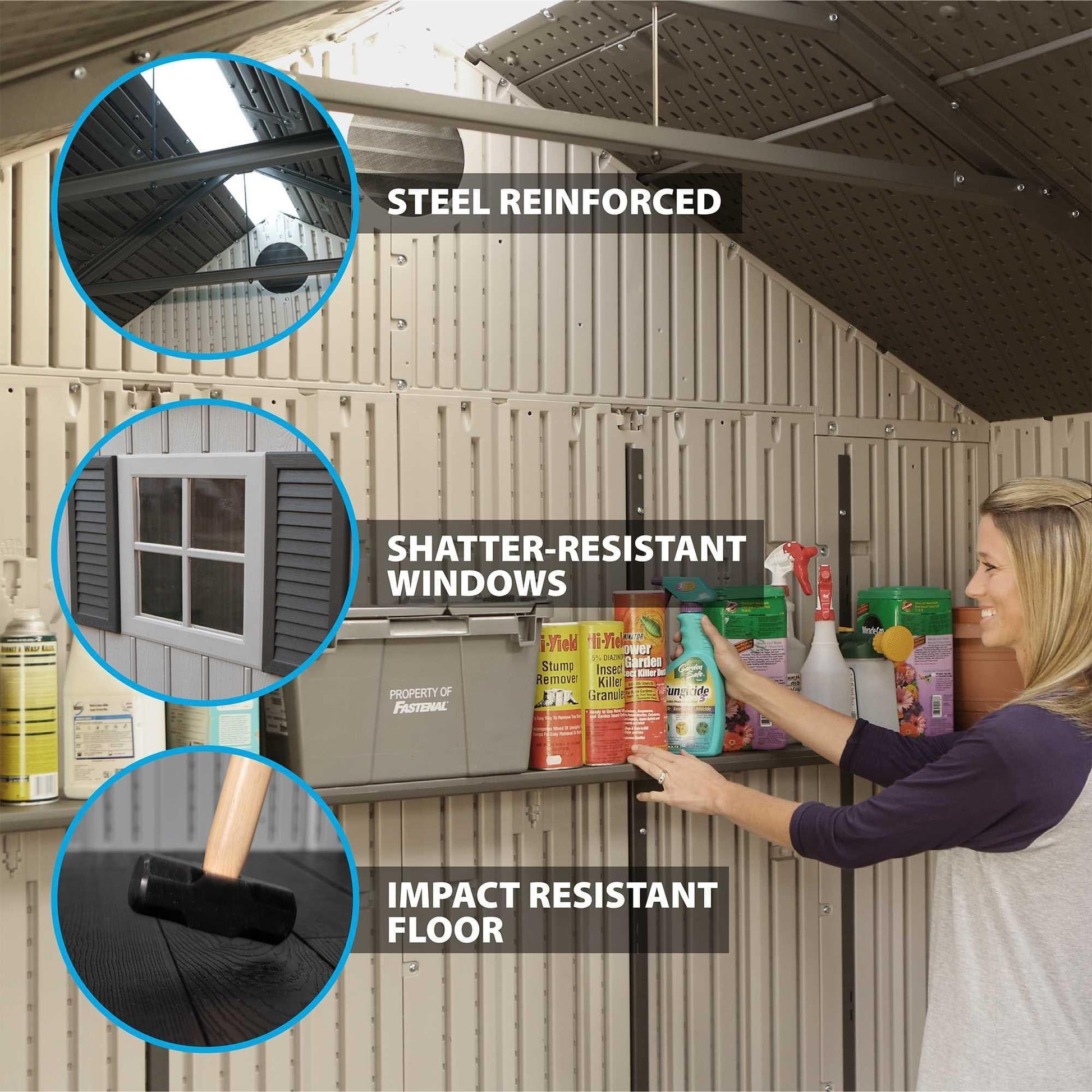 Lifetime 20 Ft. X 8 Ft. Outdoor Storage Shed - 60127 - Backyard Provider