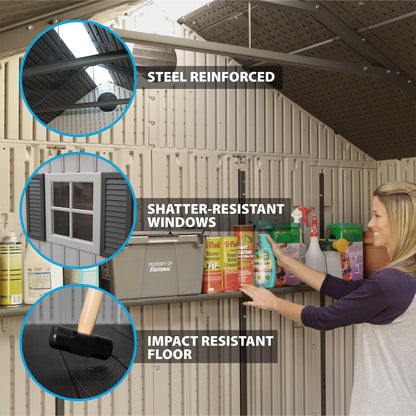 Lifetime 20 Ft. X 8 Ft. Outdoor Storage Shed - 60127 - Backyard Provider
