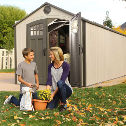 Lifetime 20 Ft. X 8 Ft. Outdoor Storage Shed - 60127 - Backyard Provider