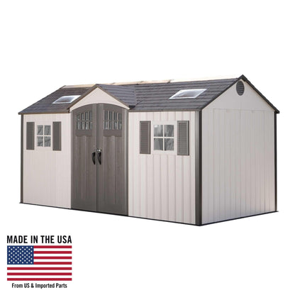 Lifetime 15 Ft. X 8 Ft. Outdoor Storage Shed - 60138 - Backyard Provider