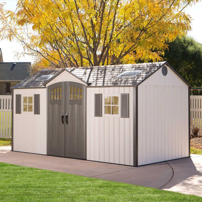 Lifetime 15 Ft. X 8 Ft. Outdoor Storage Shed - 60138 - Backyard Provider