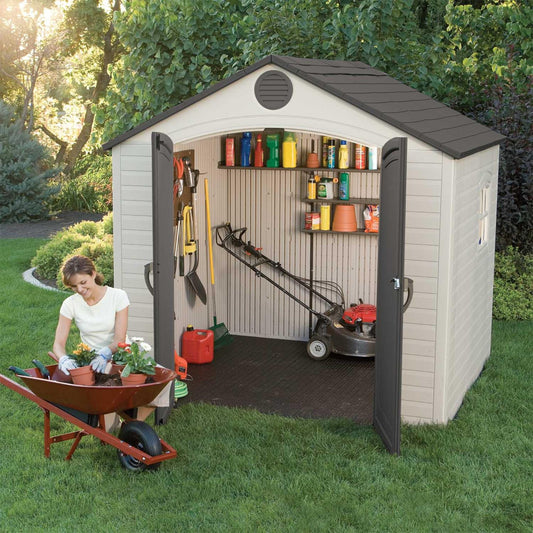Lifetime 8 Ft. X 5 Ft. Outdoor Storage Shed - 6406 - Backyard Provider