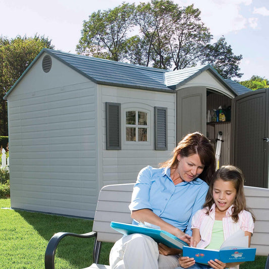 Lifetime 15 Ft. X 8 Ft. Outdoor Storage Shed - 6446 - Backyard Provider