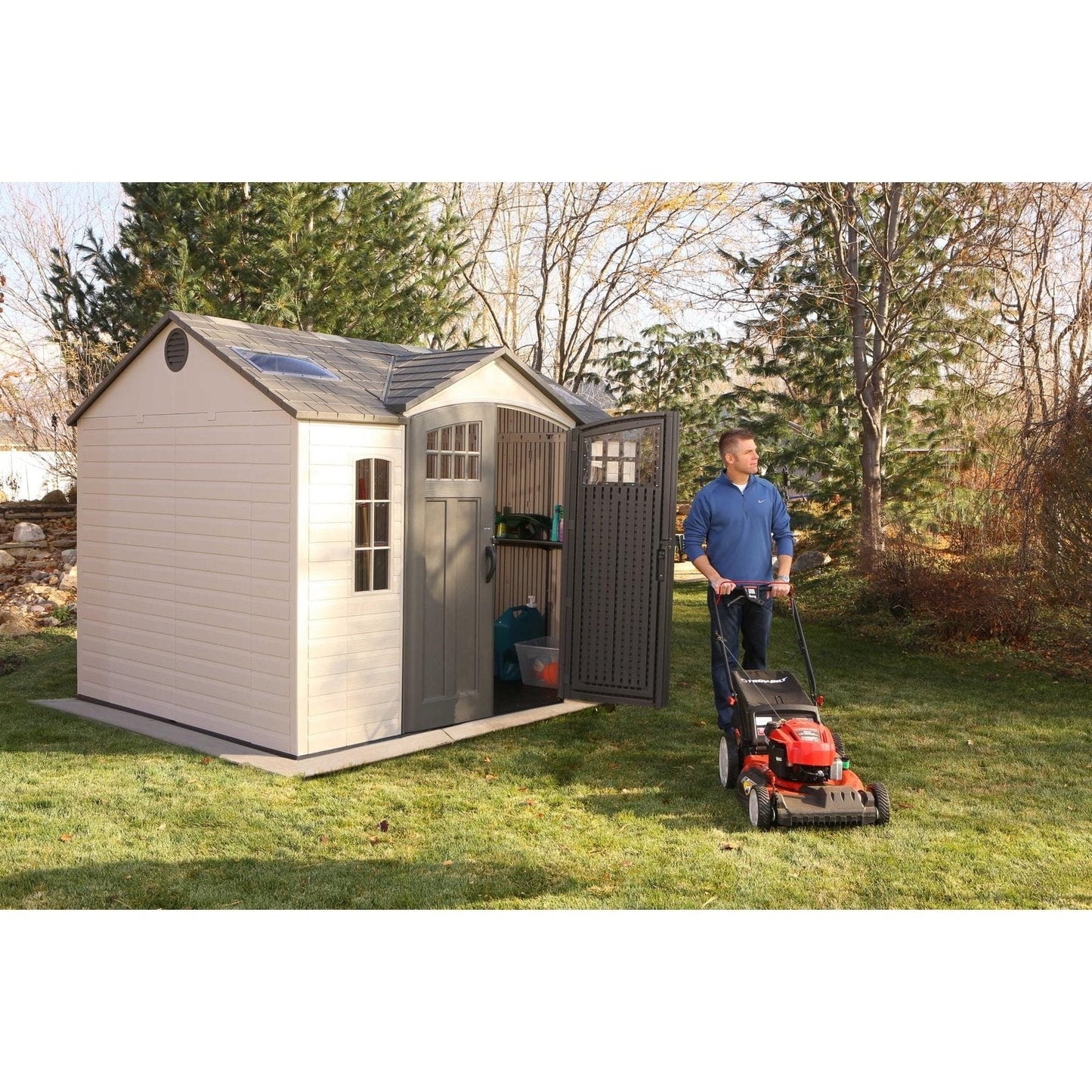Lifetime 10 Ft. X 8 Ft. Outdoor Storage Shed - 60178 - Backyard Provider