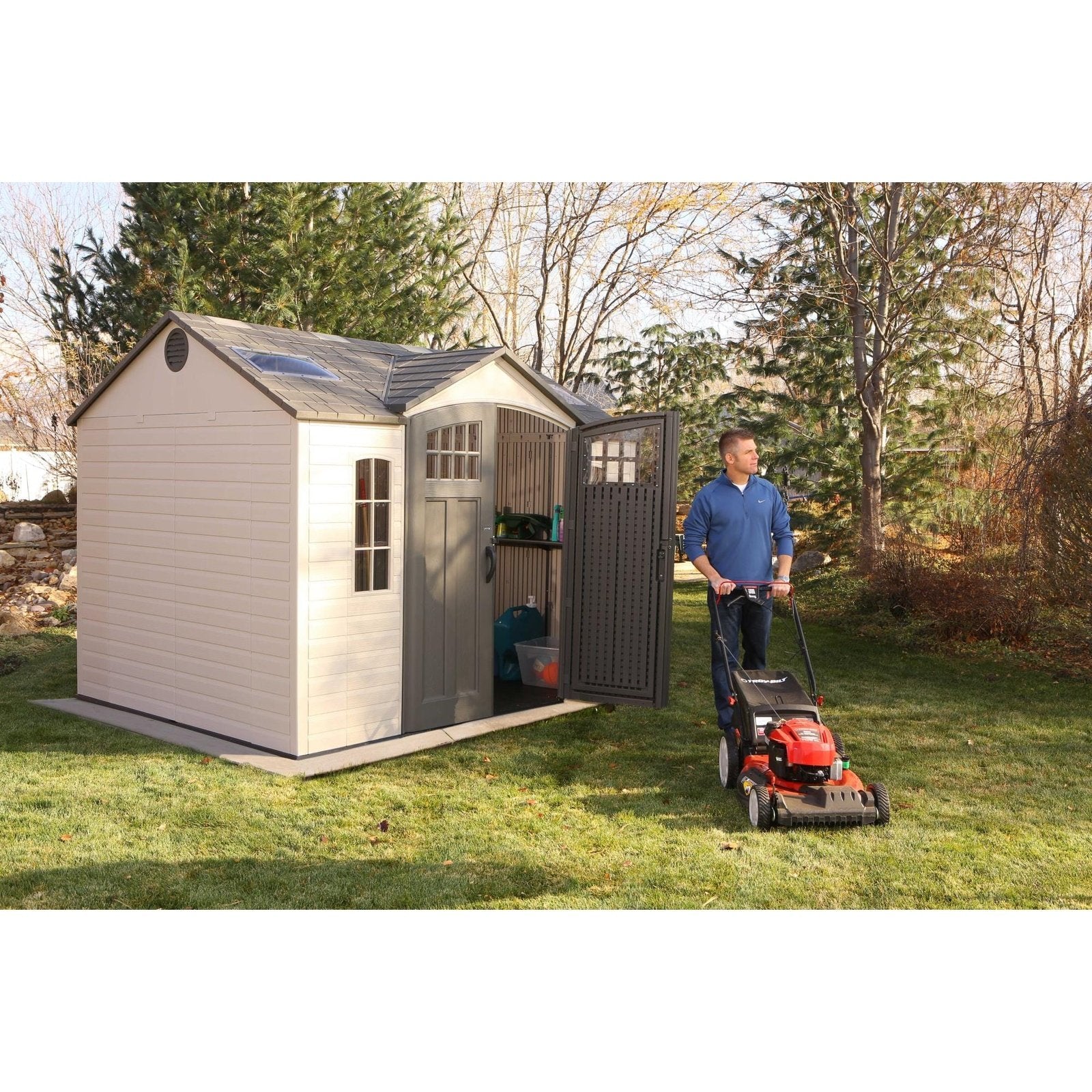 Lifetime 10 Ft. X 8 Ft. Outdoor Storage Shed - 60178 - Backyard Provider