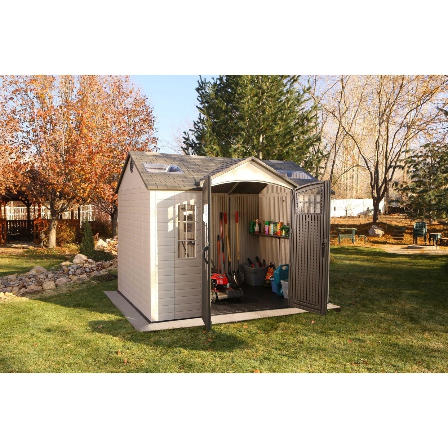 Lifetime 10 Ft. X 8 Ft. Outdoor Storage Shed - 60178 - Backyard Provider