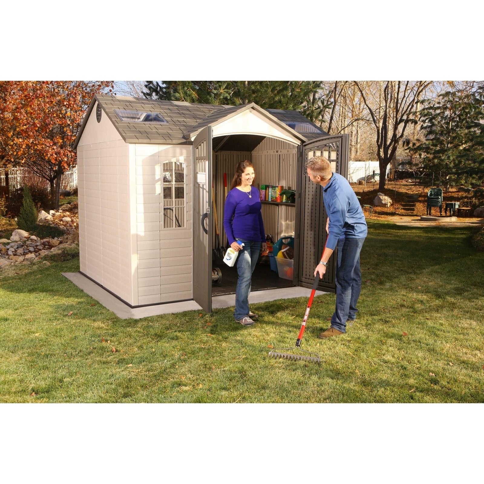 Lifetime 10 Ft. X 8 Ft. Outdoor Storage Shed - 60178 - Backyard Provider