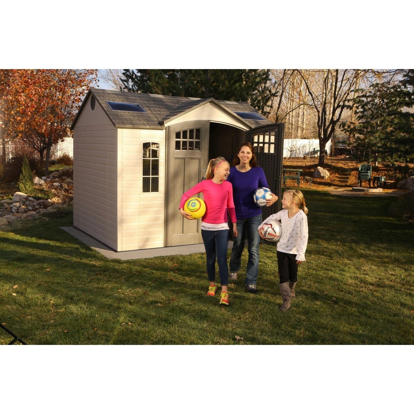 Lifetime 10 Ft. X 8 Ft. Outdoor Storage Shed - 60178 - Backyard Provider