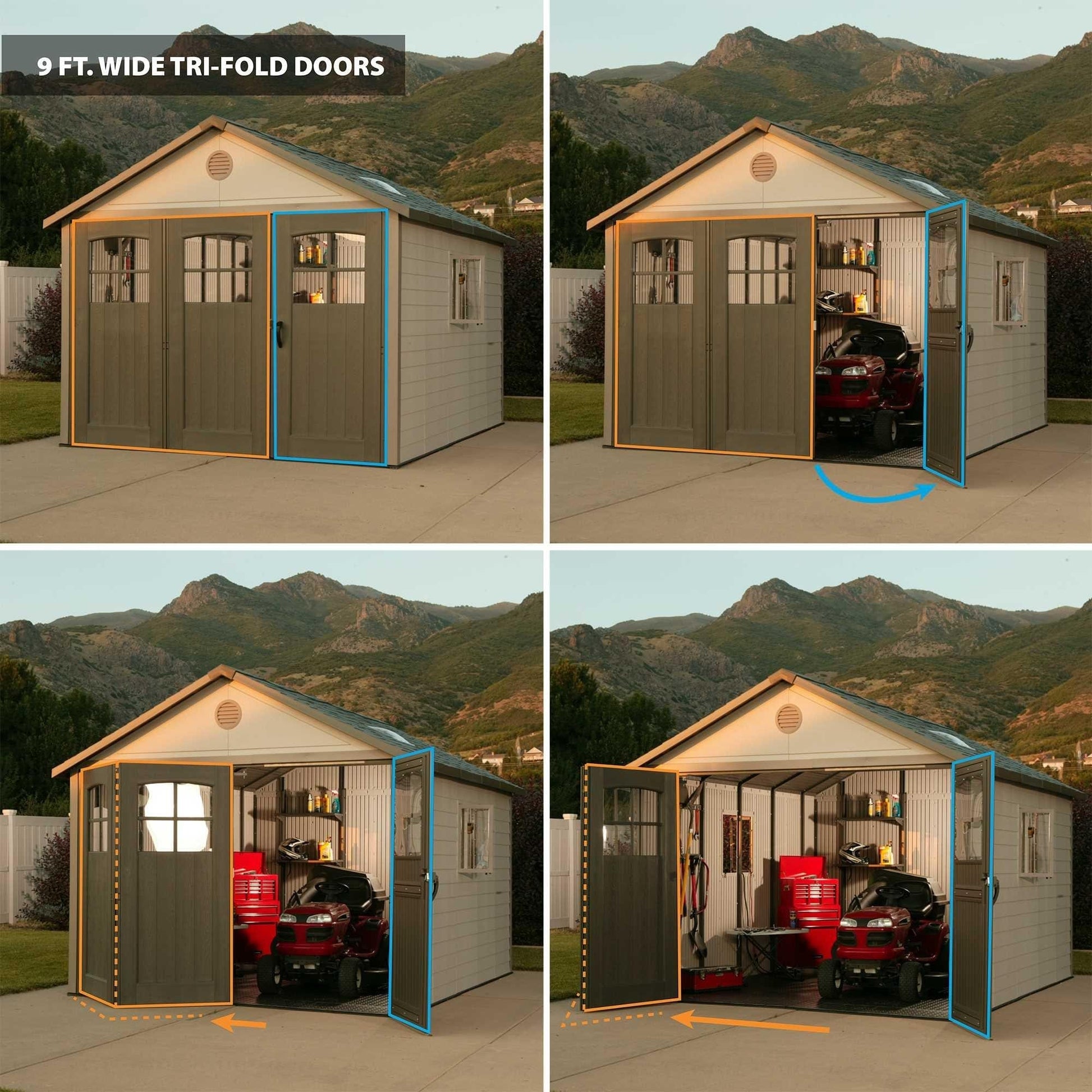 Lifetime 11 Ft. X 11 Ft. Outdoor Storage Shed - 60187 - Backyard Provider