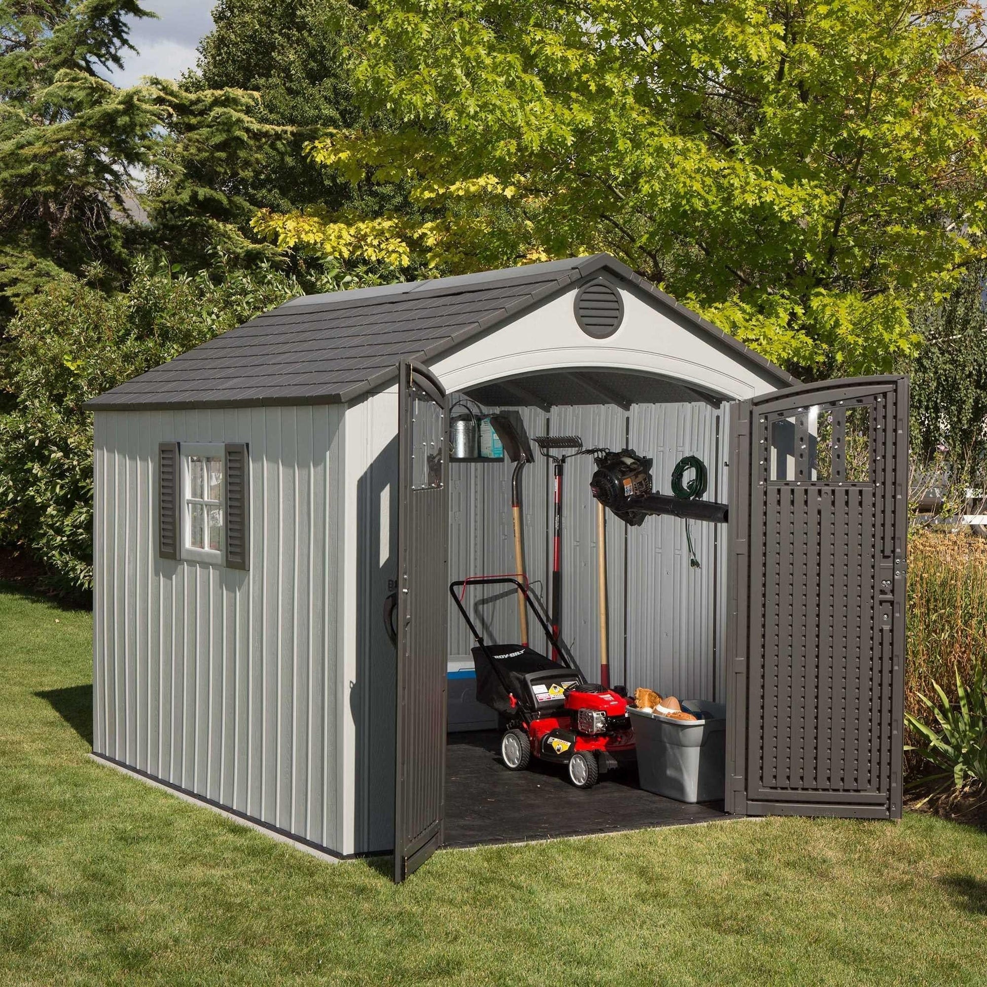 Lifetime 8 Ft. X 10 Ft. Outdoor Storage Shed - 60202 - Backyard Provider