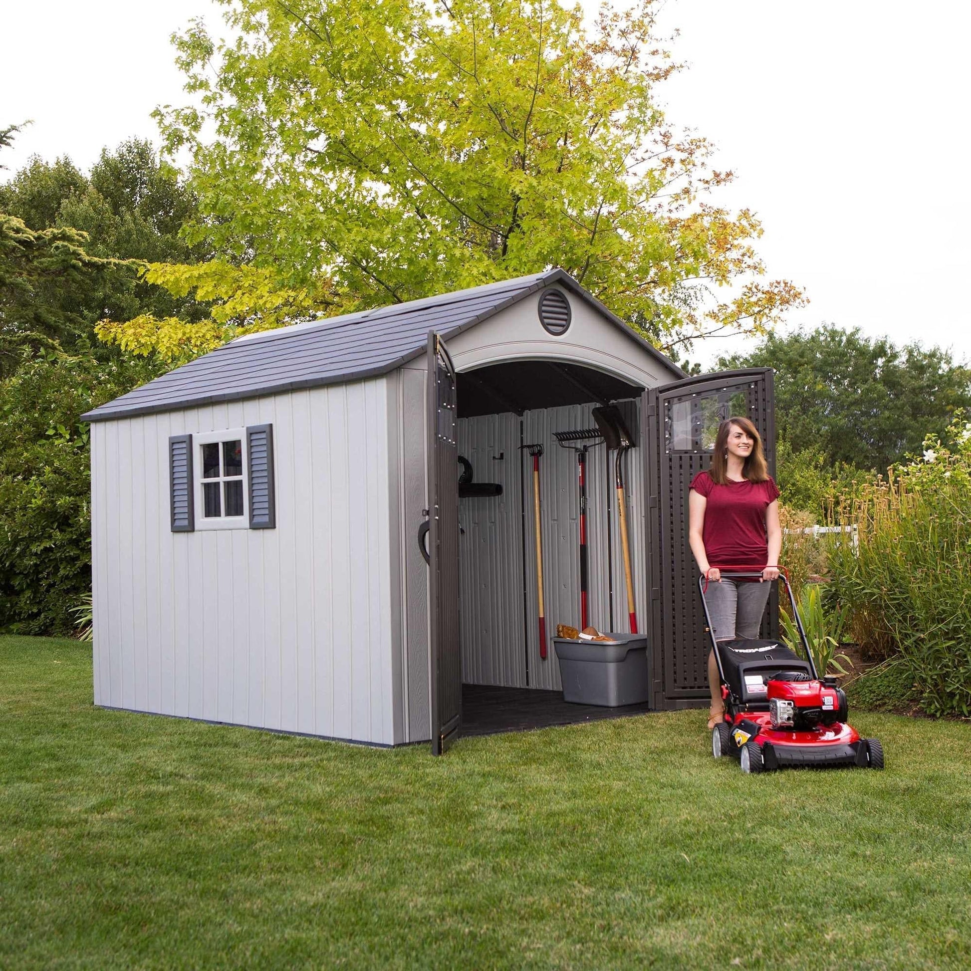 Lifetime 8 Ft. X 10 Ft. Outdoor Storage Shed - 60202 - Backyard Provider