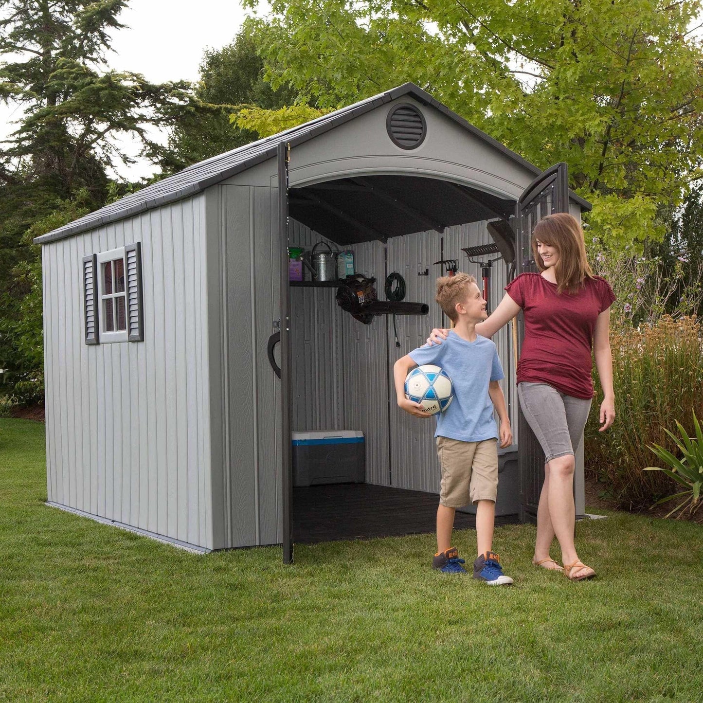 Lifetime 8 Ft. X 10 Ft. Outdoor Storage Shed - 60202 - Backyard Provider