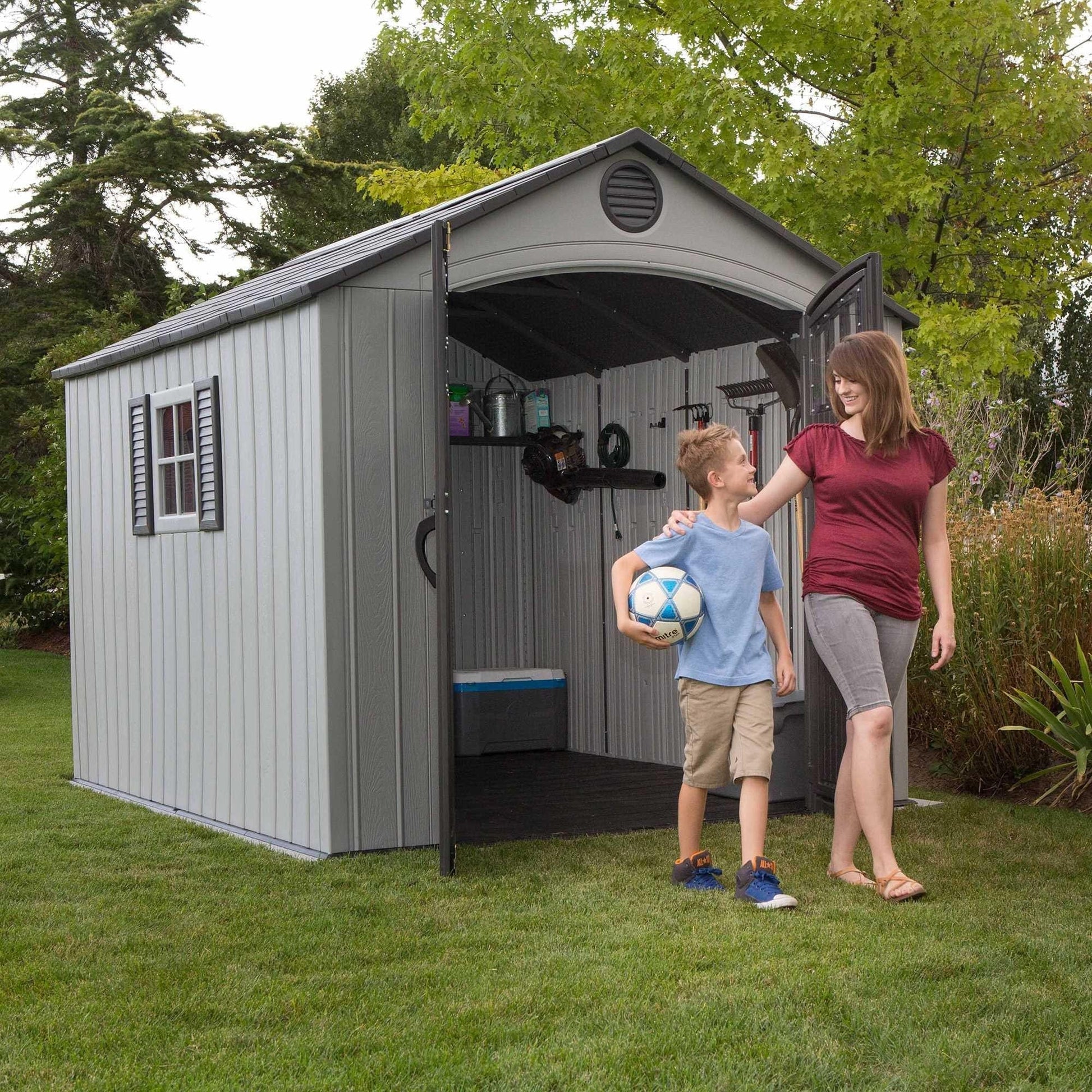 Lifetime 8 Ft. X 10 Ft. Outdoor Storage Shed - 60202 - Backyard Provider