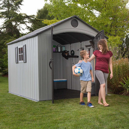 Lifetime 8 Ft. X 10 Ft. Outdoor Storage Shed - 60202 - Backyard Provider