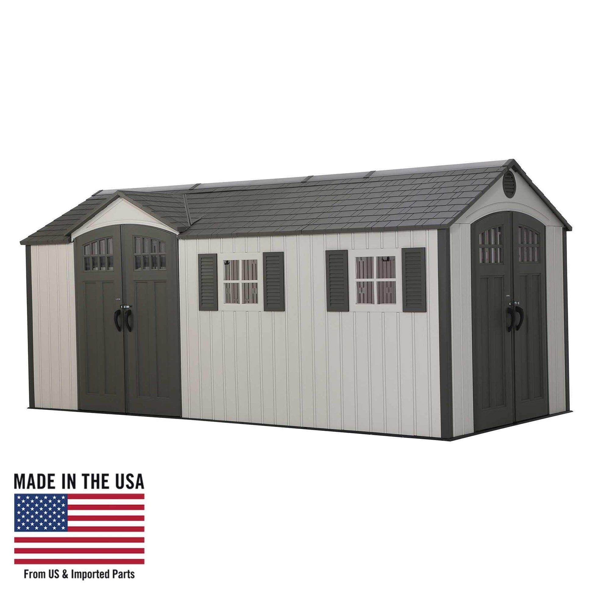 Lifetime 17.5 Ft. X 8 Ft. Outdoor Storage Shed - 60213 - Backyard Provider