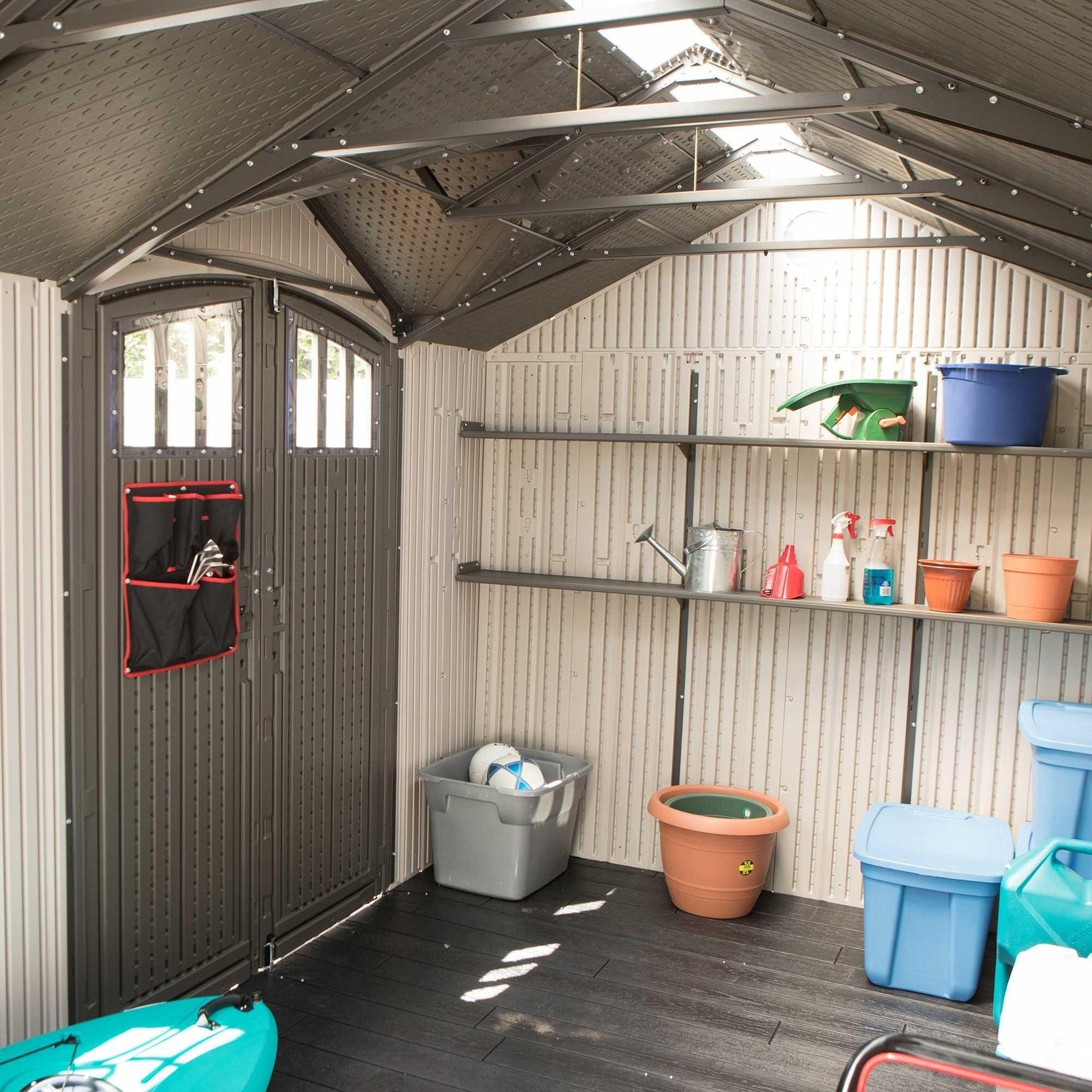 Lifetime 17.5 Ft. X 8 Ft. Outdoor Storage Shed - 60213 - Backyard Provider