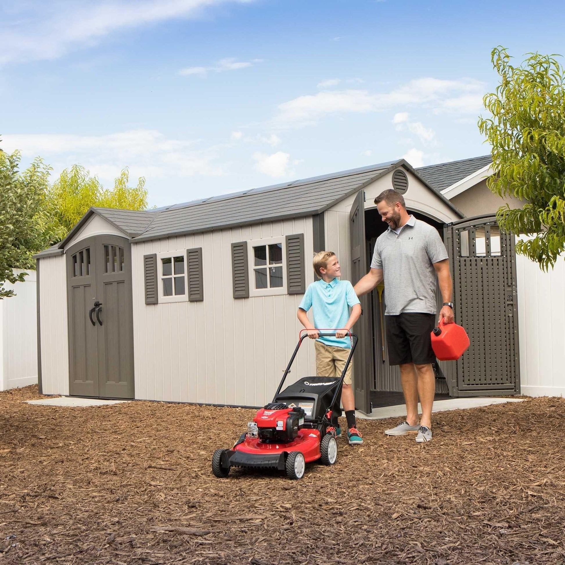 Lifetime 17.5 Ft. X 8 Ft. Outdoor Storage Shed - 60213 - Backyard Provider