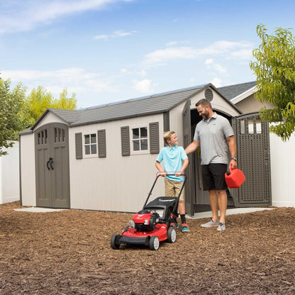Lifetime 17.5 Ft. X 8 Ft. Outdoor Storage Shed - 60213 - Backyard Provider