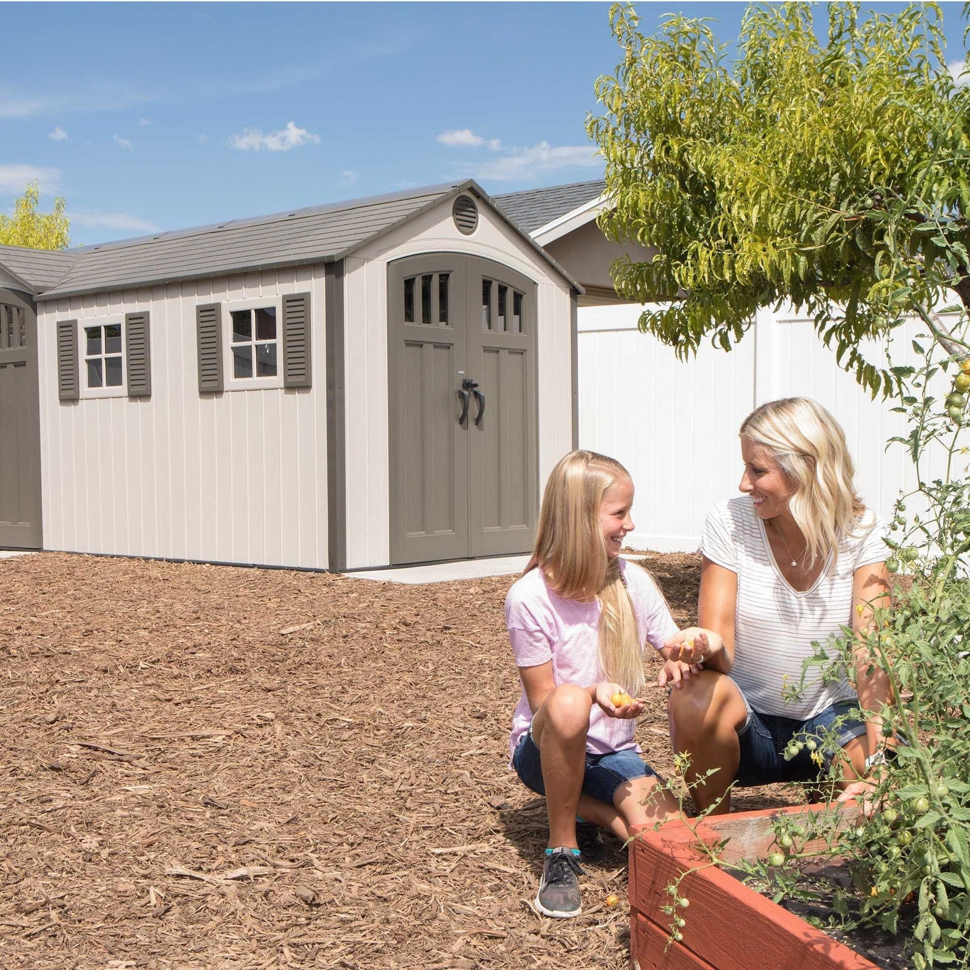 Lifetime 17.5 Ft. X 8 Ft. Outdoor Storage Shed - 60213 - Backyard Provider