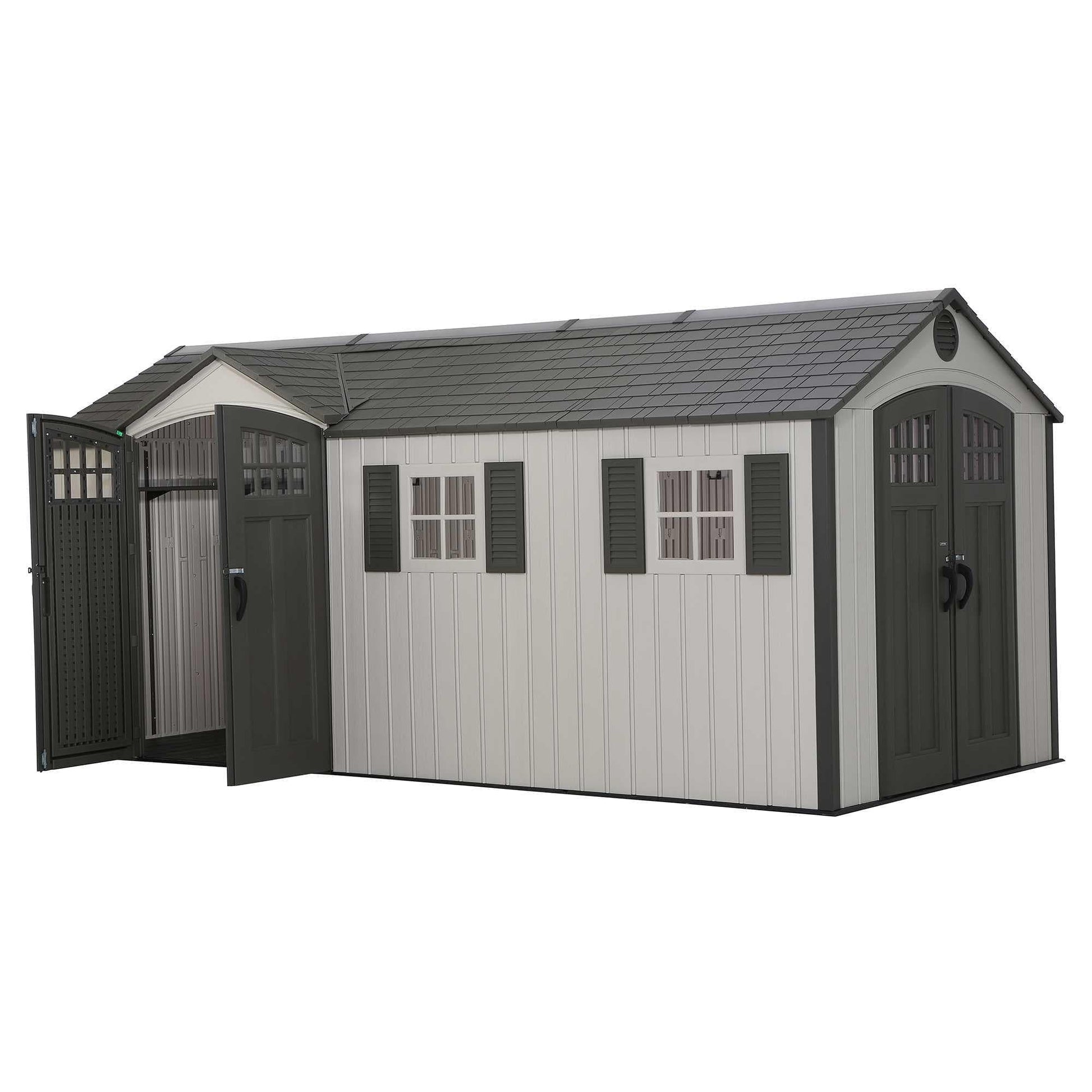 Lifetime 17.5 Ft. X 8 Ft. Outdoor Storage Shed - 60213 - Backyard Provider