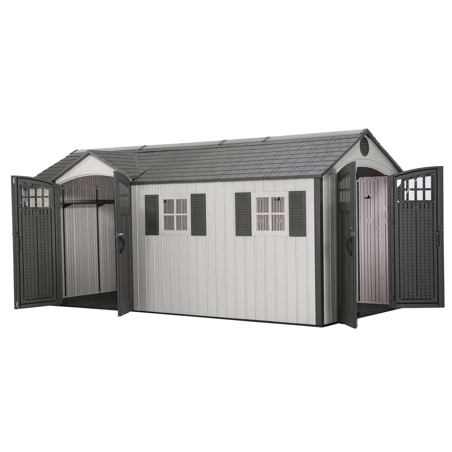 Lifetime 17.5 Ft. X 8 Ft. Outdoor Storage Shed - 60213 - Backyard Provider