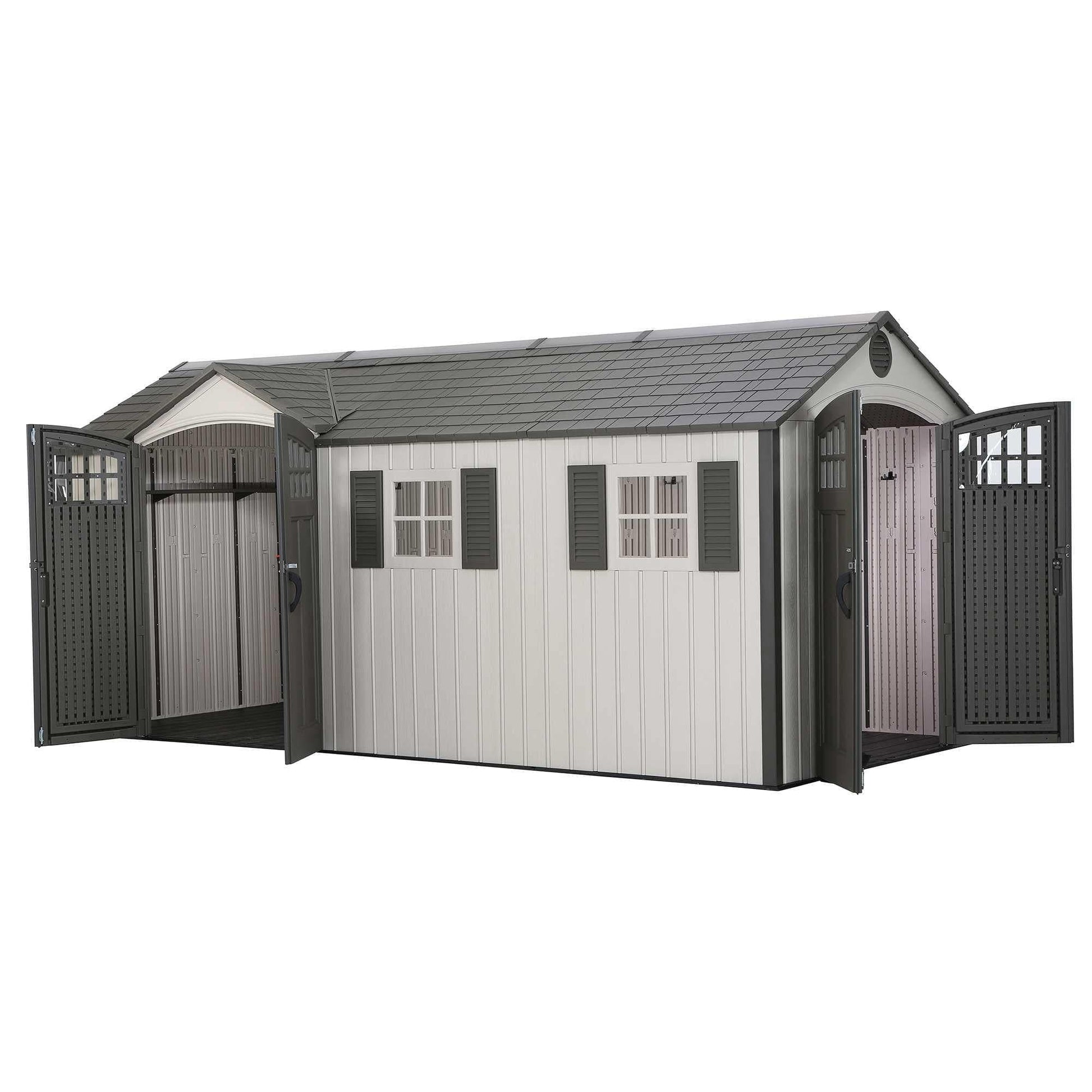 Lifetime 17.5 Ft. X 8 Ft. Outdoor Storage Shed - 60213 - Backyard Provider