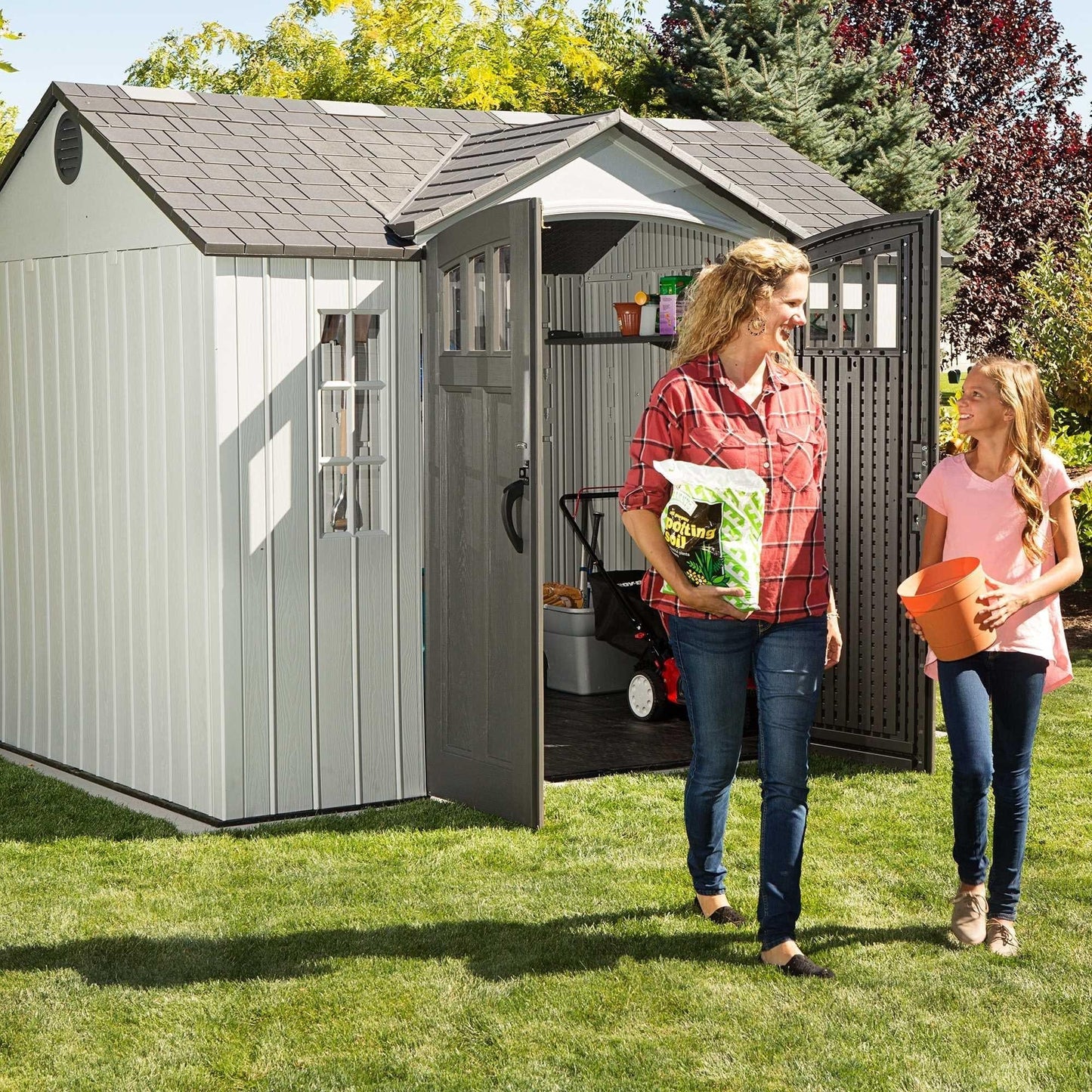 Lifetime 10 Ft. X 8 Ft. Outdoor Storage Shed - 60243 - Backyard Provider
