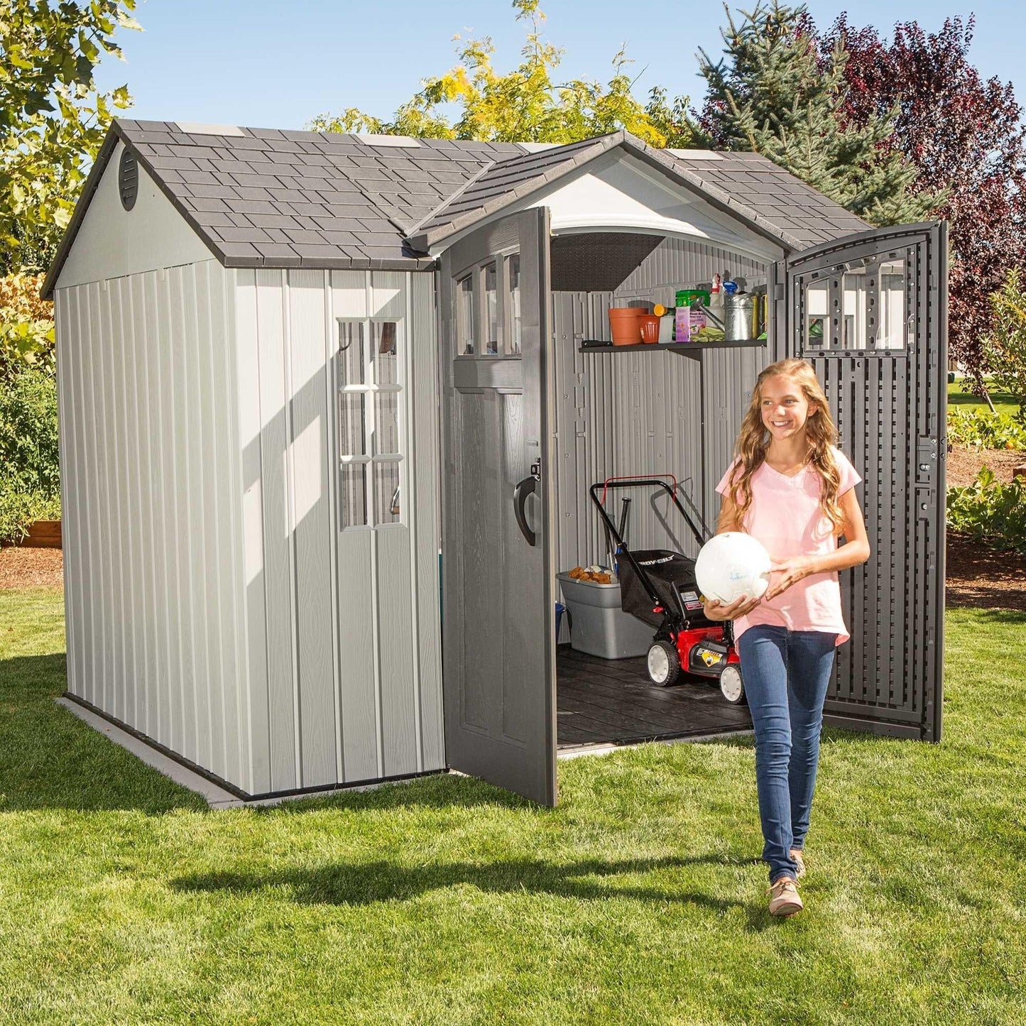 Lifetime 10 Ft. X 8 Ft. Outdoor Storage Shed - 60243 - Backyard Provider