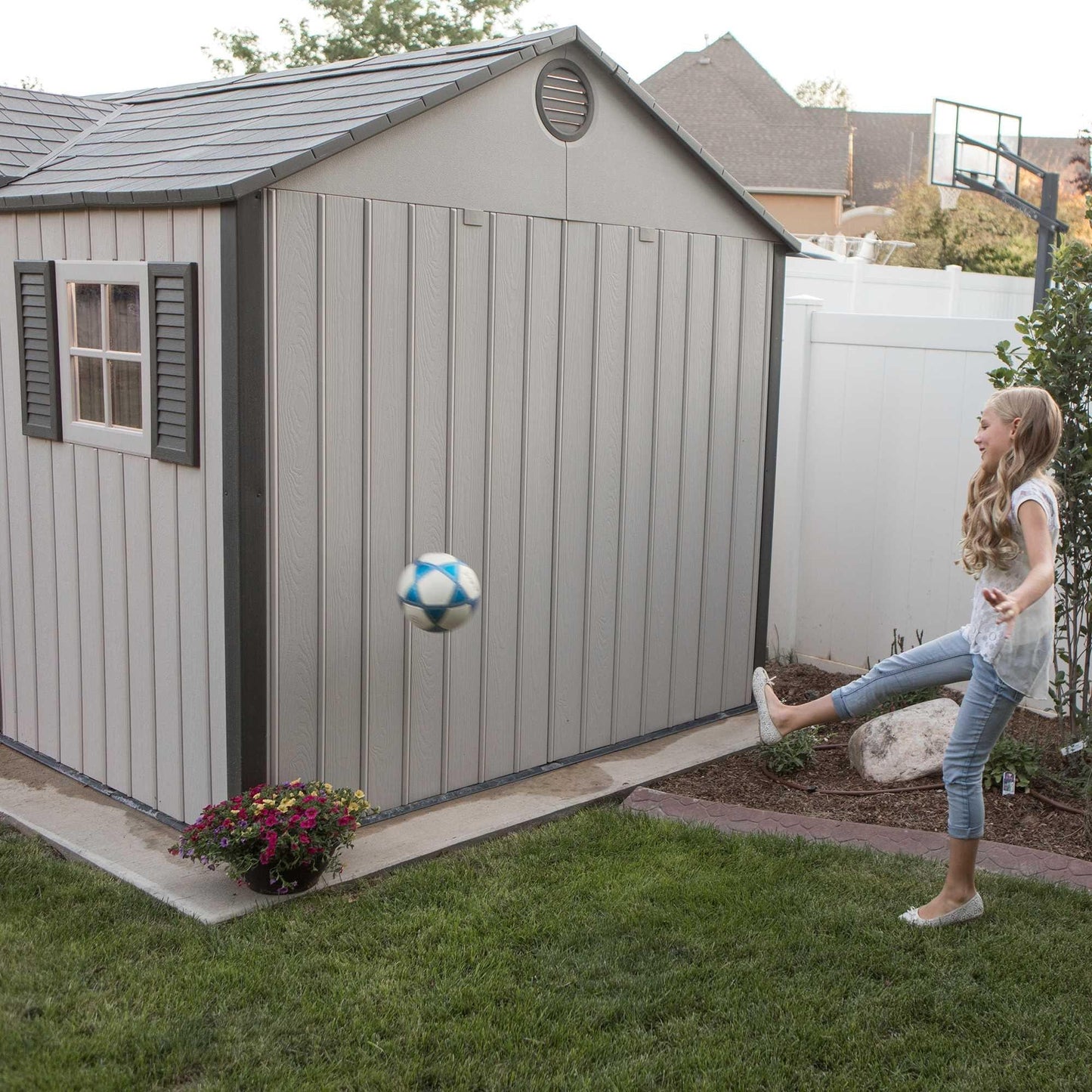 Lifetime 12.5 Ft. X 8 Ft. Outdoor Storage Shed - 60223 - Backyard Provider