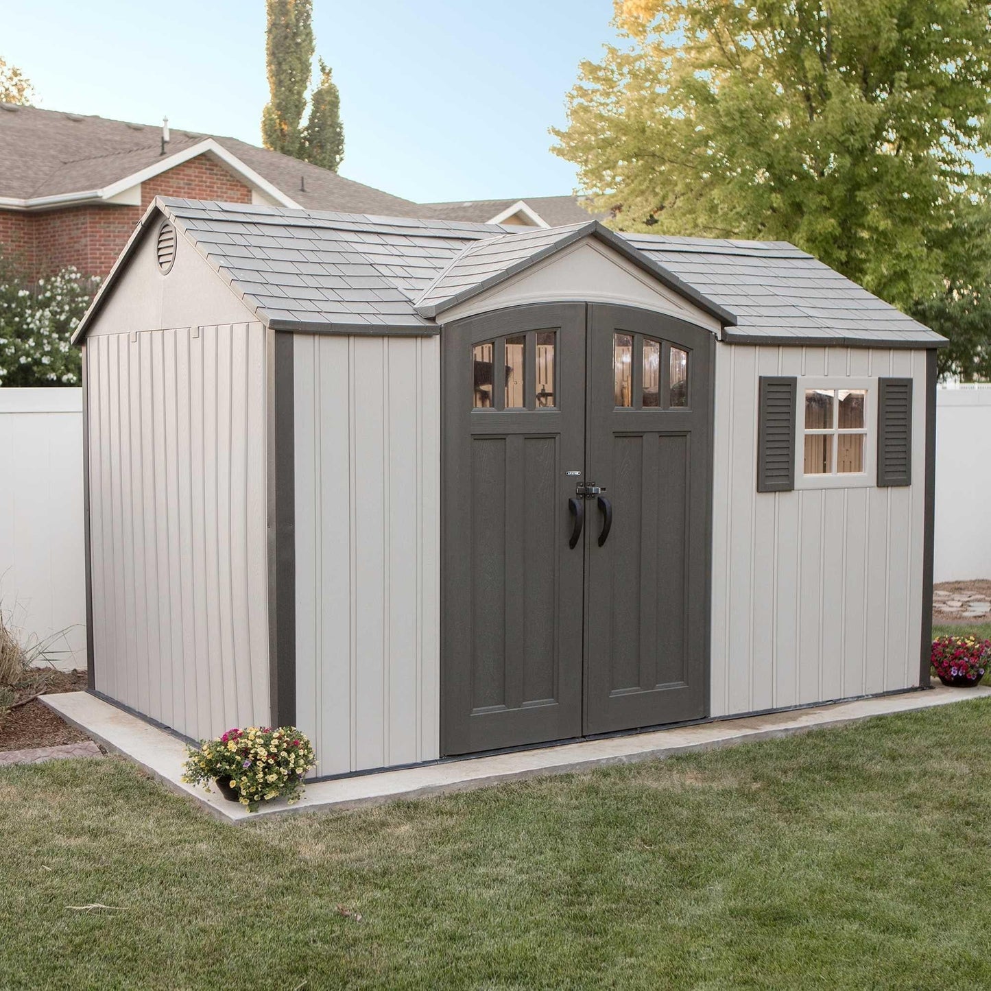 Lifetime 12.5 Ft. X 8 Ft. Outdoor Storage Shed - 60223 - Backyard Provider